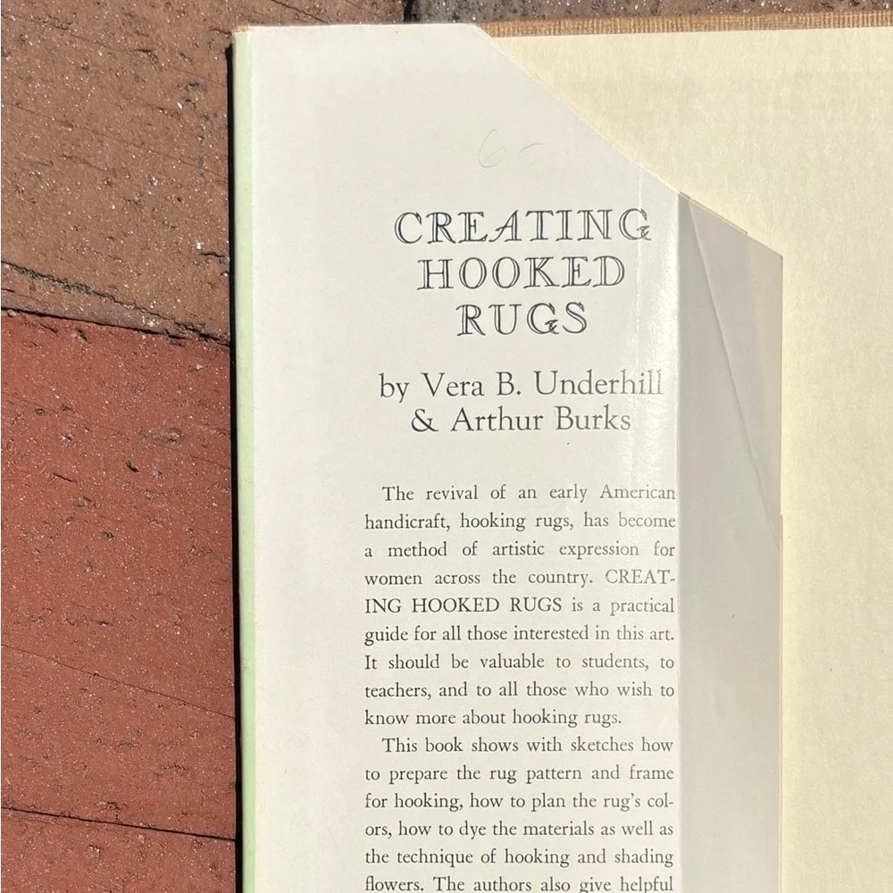 1951 Creating Hooked Rugs Rug Making MCM Mid Century Crafts - Picture 12 of 13
